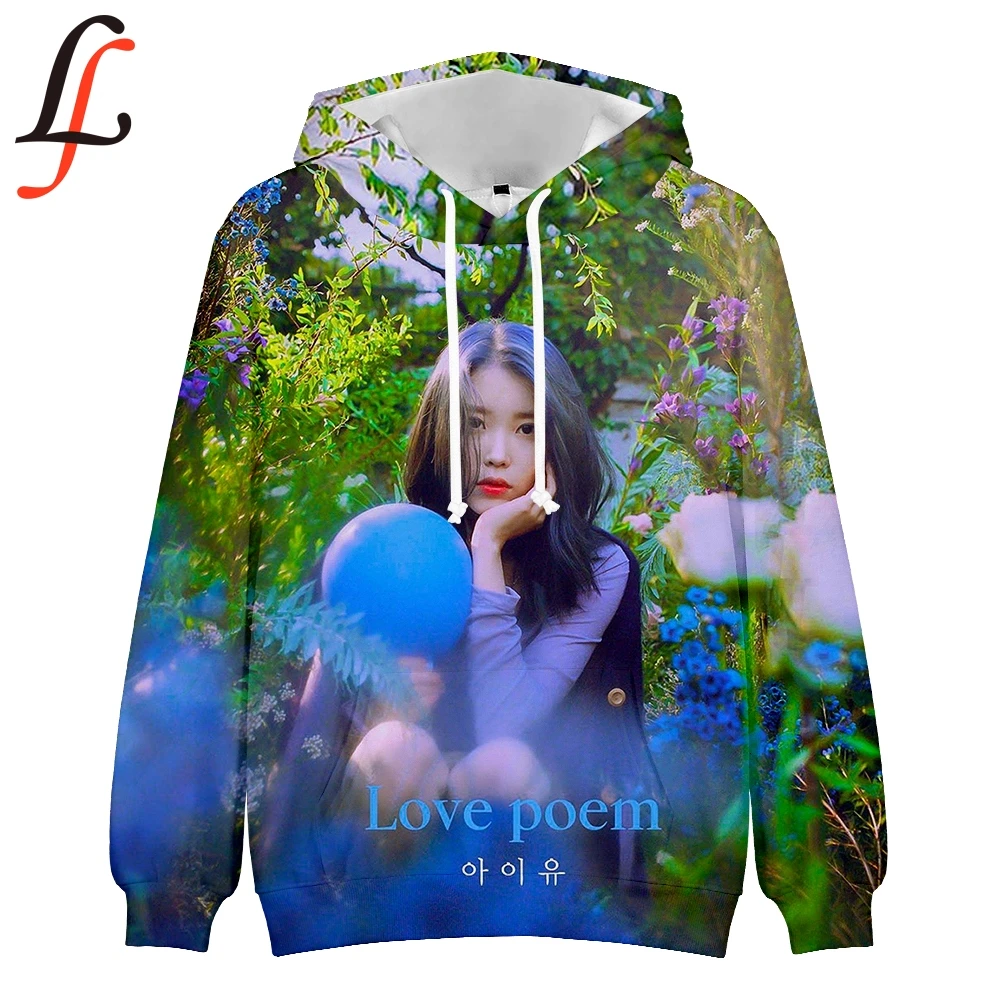 Новая толстовка с капюшоном Lee Ji Eun IU модные толстовки женская в стиле Харадзюку