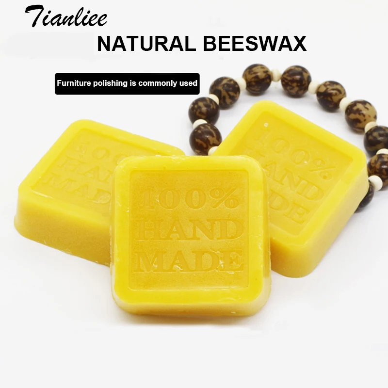 

42g Natural Beeswax For Furniture Making Jewelry Wood Seal Stamp Wax Diamond Cutting Needle Leather Tool Waxing Craft Material