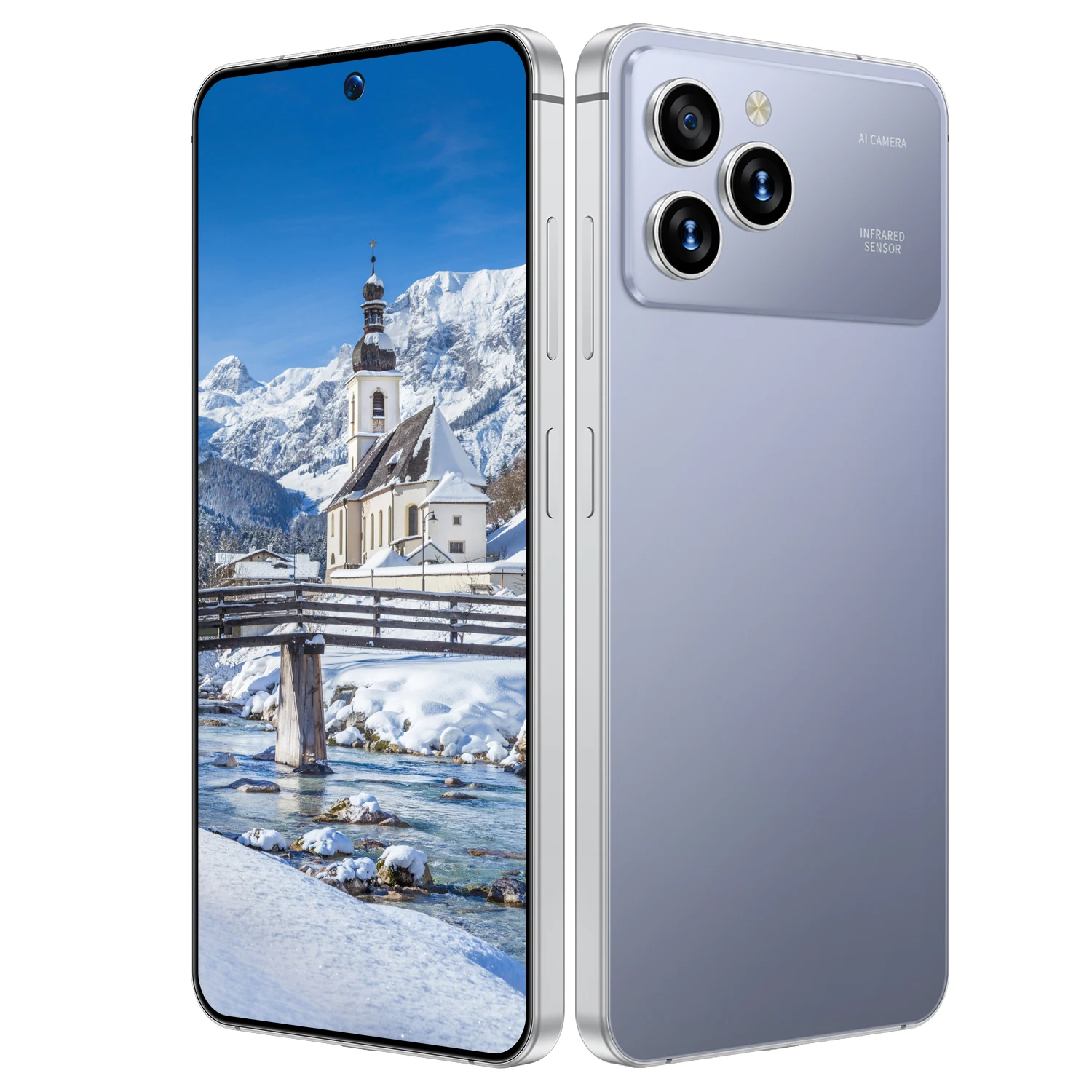 Фото Смартфон IVMI Global Vision 17Pro Max с поддержкой 4G, двумя SIM-картами, разблокировкой по лицу, 7.2-дюймовым экраном, Android 12, 4 ГБ ОЗУ, 32 ГБ ПЗУ, 8+16 МП камерами. №3