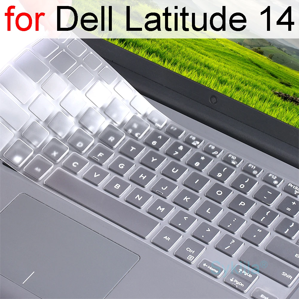 for 14 Dell Latitude 14 3000 3480 3481 3482 3485 3486 3488 3490 Vostro 3470 3476 3478 Silicone Laptop Keyboard Cover Skin-Whiteblue 
