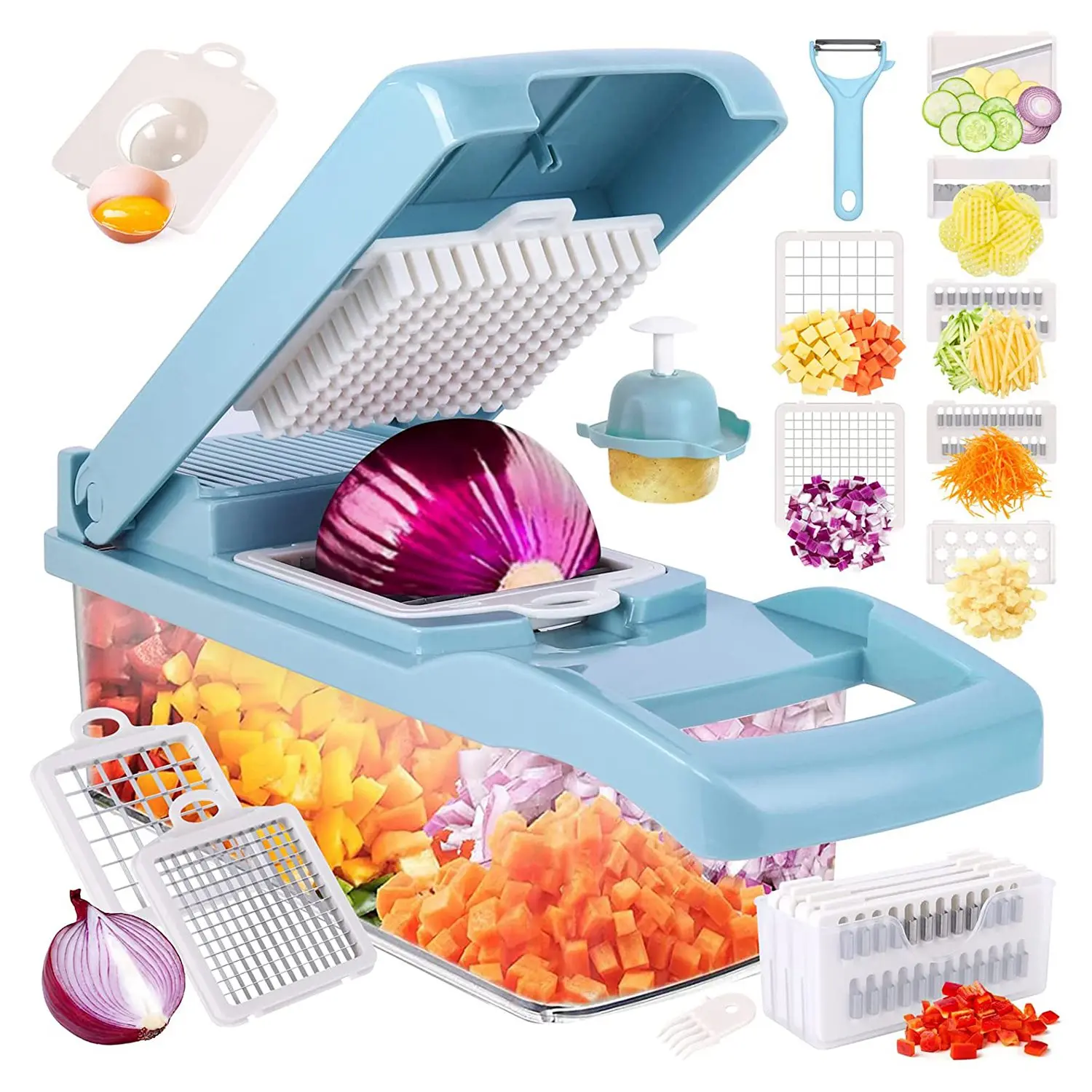 

, Pro Onion Chopper,Multifunctional Food Chopper, Kitchen Vegetable Slicer Dicer Cutter, Chopper