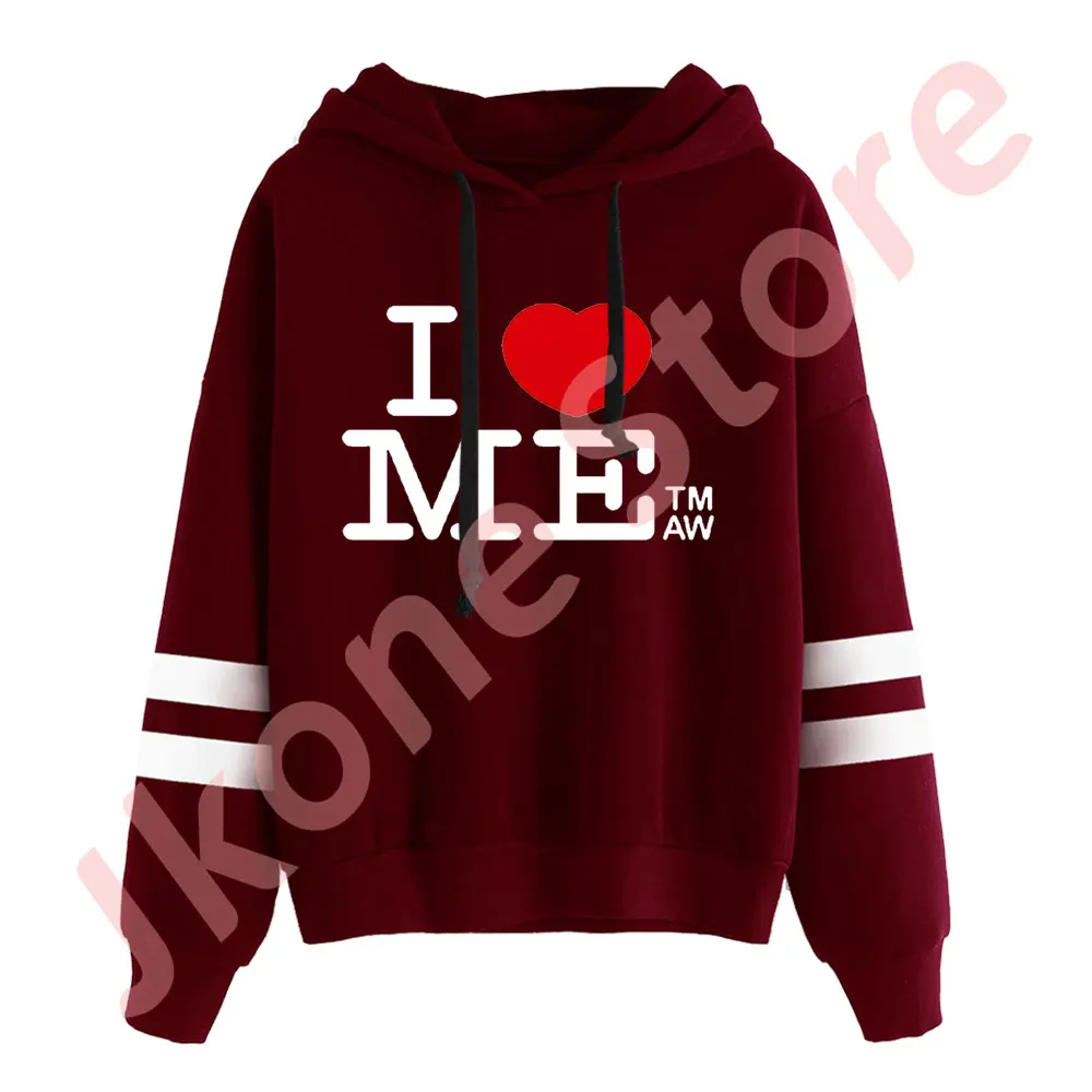 Tate McRae I Love Me Logo Merch пуловеры с капюшоном без карманов рукавами параллельными