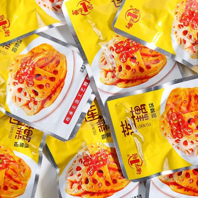 

Spicy lotus-root slices crisp Leisure office 15g*5 sachets