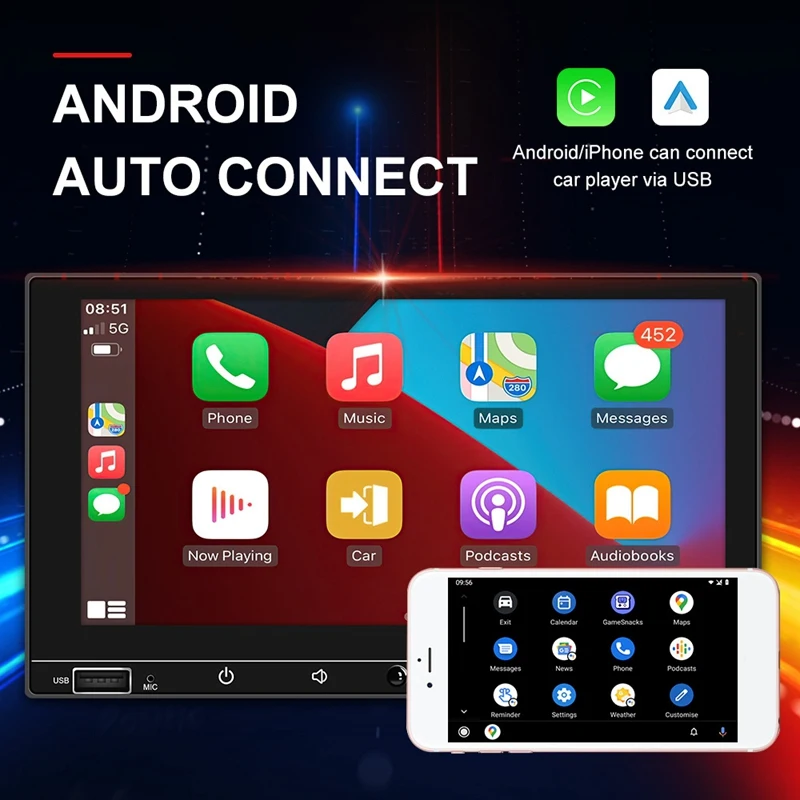 

7-дюймовый Android автомобильный навигатор стерео Мультимедийный плеер GPS Радио