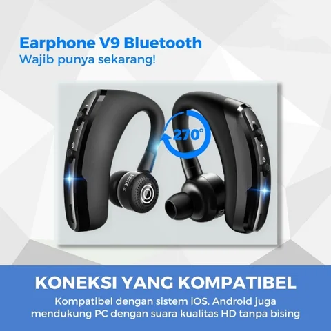 V9 Беспроводные спортивные наушники