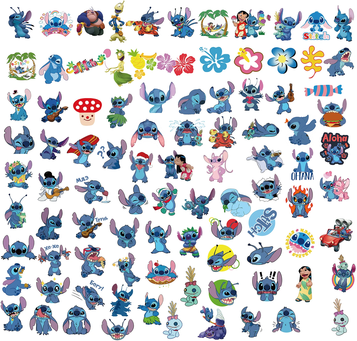 10/50/100 шт. Стикеры для скейтборда ноутбука