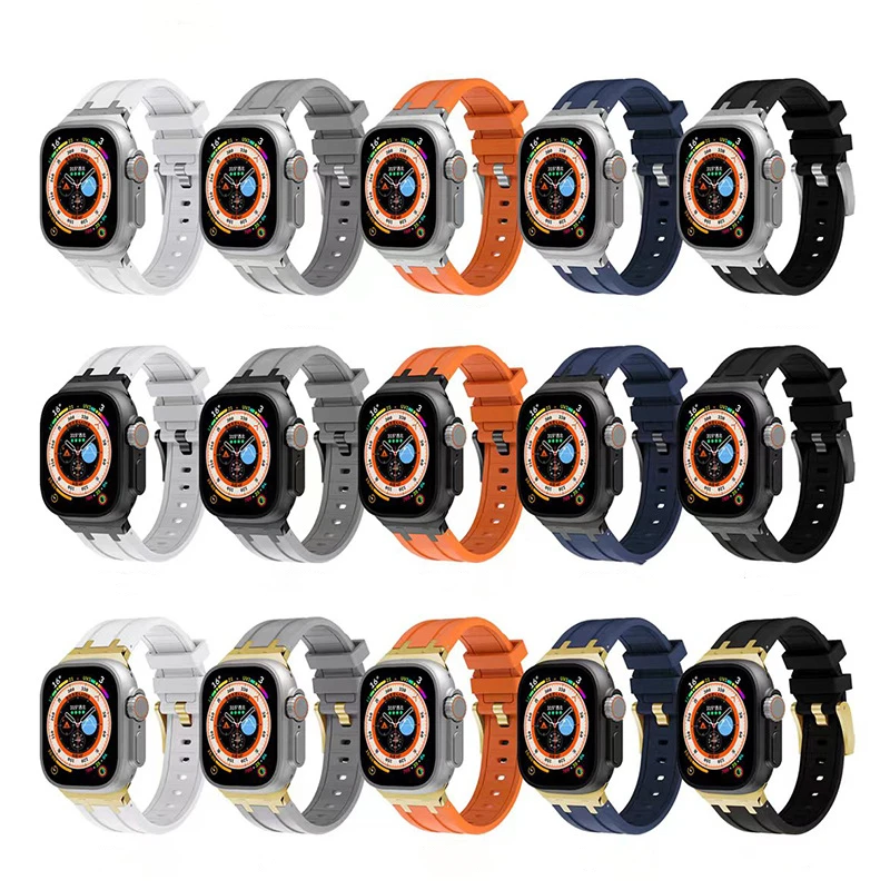 Stainless Steel Bracelet Band for Apple Watch Series Ultra 8 7 6 SE 5 4 3 for Iwatch 42MM 44mm 45mm 49mm Change To Ultra 49MM