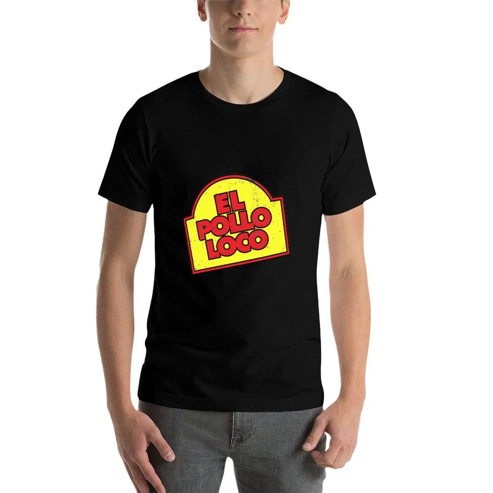 Фото Футболка El Pollo Loco в стиле 90-х, незаменимая вещь для фестивалей, с коротким рукавом №3