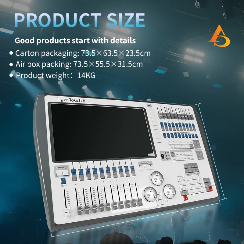 Фото Профессиональная мобильная консоль Titan Mobile Tiger Touch Wing Control для управления сценическим освещением DMX 512 Tiger Touch №4