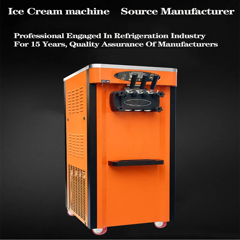 

Commercial Vertical SundaevStainless Steel Energy Saving One Button Intelligent Cleaning Ice Cream Machine