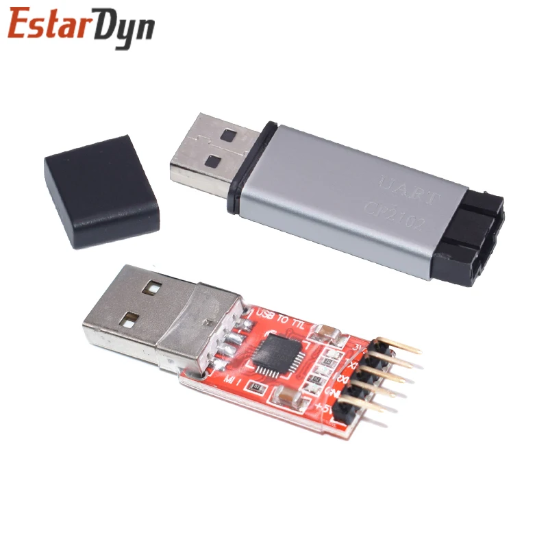 CP2102 USB 2 0 к UART TTL 5-контактный разъем модуль последовательный преобразователь STC