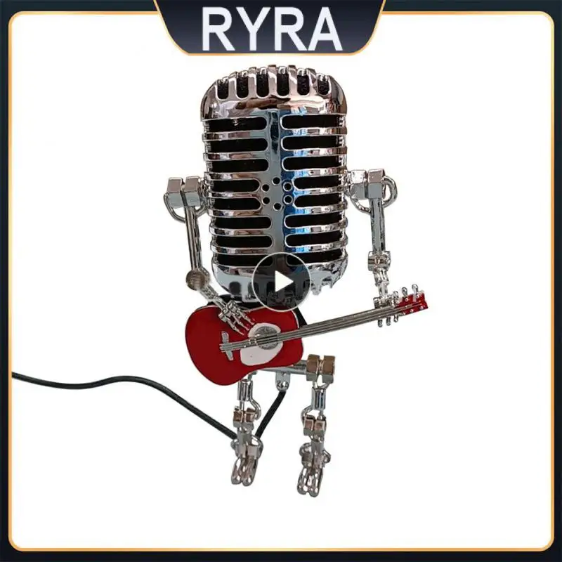 

Light Hot Unique Microphone Type Desk Lamp Best Gift Vintage Individualistic Home Decoration Desk Lamp Desktop Lamp Night Light