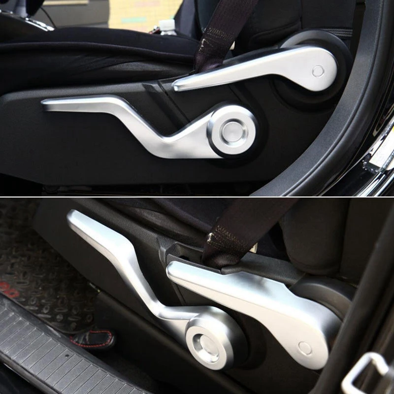 

3X Chrome ABS Car Manual Seat Adjust Button Handle Knob Cover Fit For Jeep Compass Patriot
