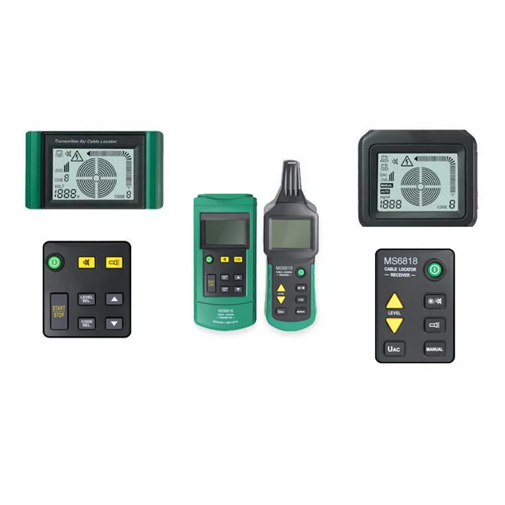 MS6818 Профессиональный ЖК-кабельный тестер трекер проводов металлическая труба