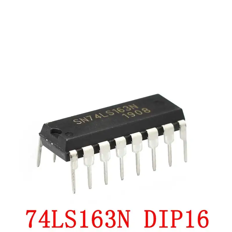 

SN74LS163N 74LS163 4-битная блестящая синхронная деталь прозрачная стойка LS163
