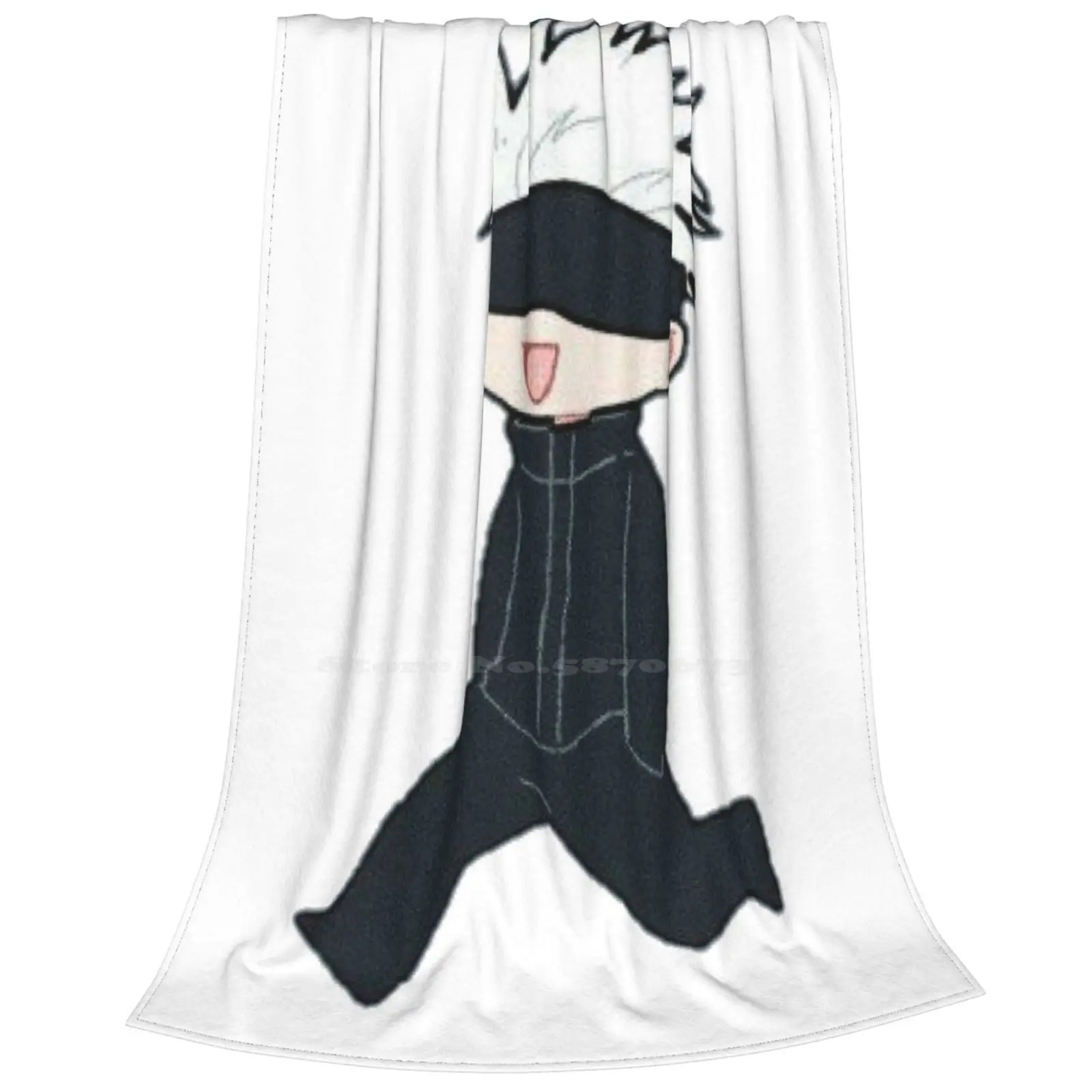 Новинка распродажа Фланелевое мягкое одеяло Chibi Gojo с принтом на заказ милый Cute Jjk