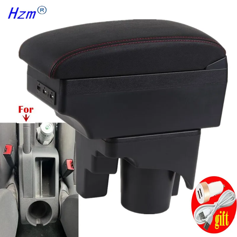 Подлокотник Vw Golf 6 Кожаный/абс-пластик Автомобильная Консоль Для Хранения 5 Mk5 Jetta