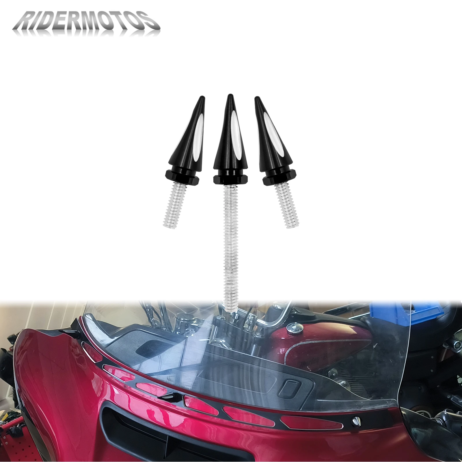 Винты для лобового стекла мотоцикла Harley Touring Street Electra Glide Ultra Trike FLHT FLHXSE FLHTK 96-UP 3 шт.