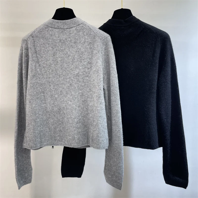 Кардиган для женщин новинка эластичный вязаный облегающий Топ с длинным рукавом