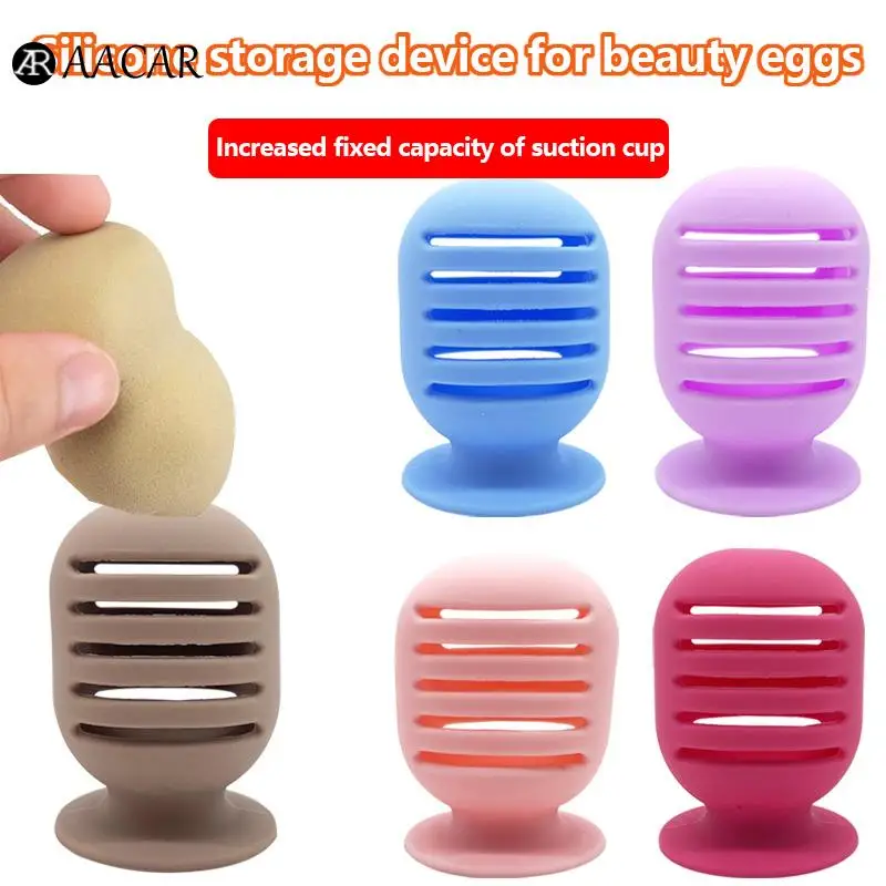 Silicone Makeup Sponge Holder Portable Breathable Dustproof Make Up Blender Case Storage Box For Travel