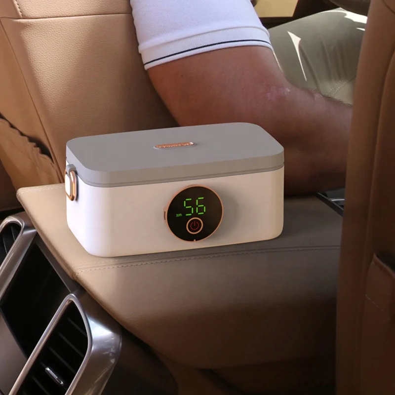 Panas 1л Multi Fungsi Kotak Makan Siang Memasak Нержавеющая сталь 304 Электрик 16000 MA Dapat Diisi Ulang