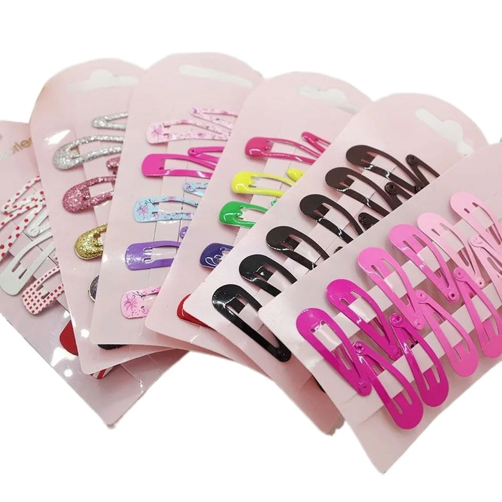 

10Pcs/set Hair Clips Girls Barrettes Snap Hair Clips Barrettes Girls Cute Hairpins for Kids Hair Accessories