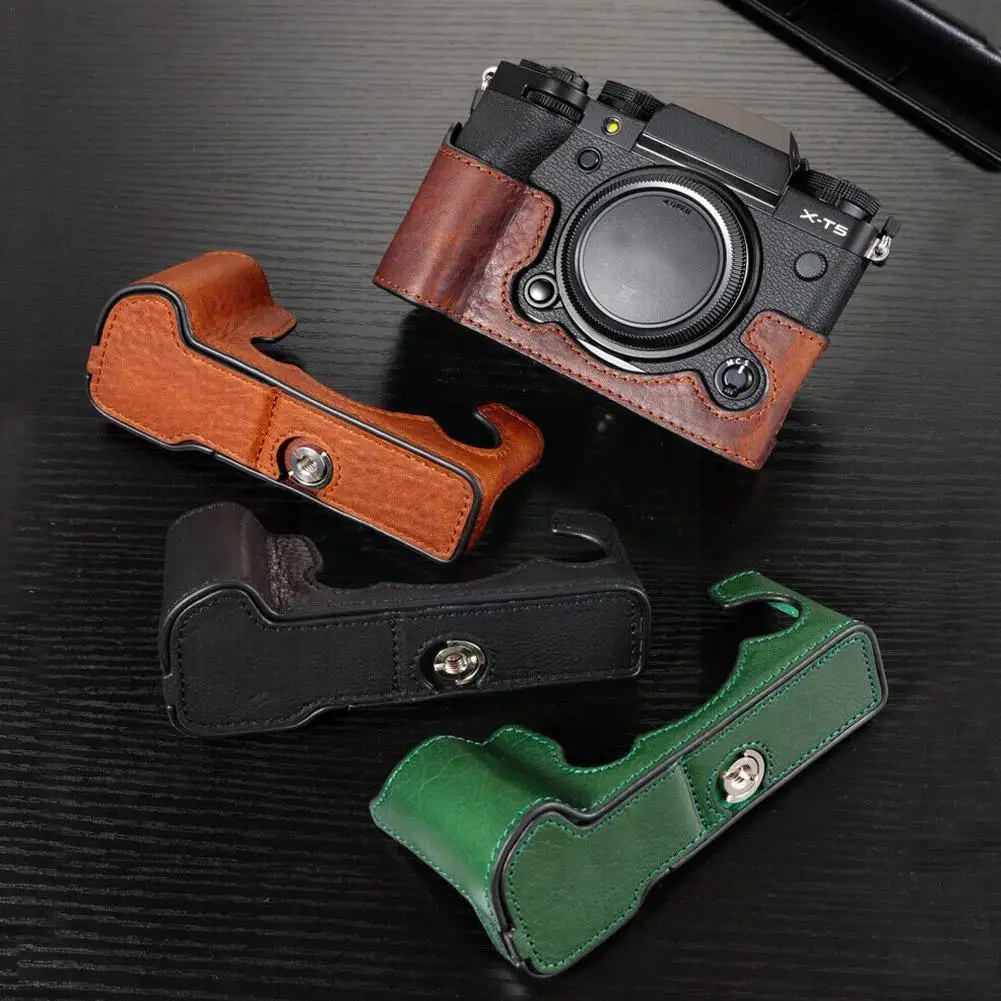 

For Fuji Xt5 Camera Bag Camera Genuine Leather Cowhide Body Protective Sleeve Box Box Bag Base Z3o1
