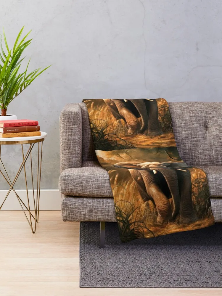 Портрет слона. Картина слона дикий слон винтажный стиль Rembrandt van Rijn пледы