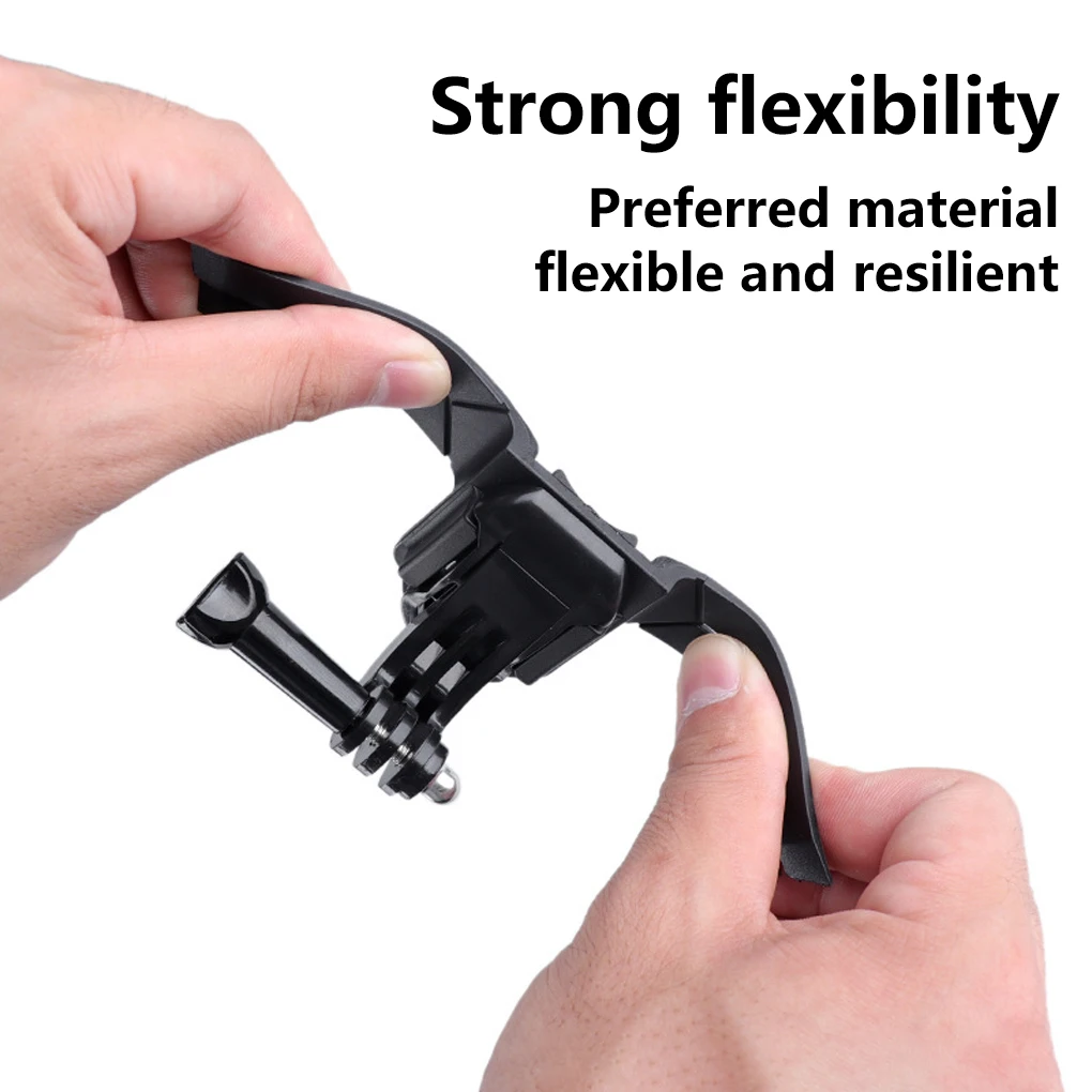 Motorcycle Helmet Camera Mount Chin Bracket Full Face Detachtable Support Holder Sports Cam Accessories Replacing Parts