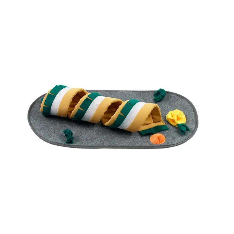 

Small Pet Fitness Blanket Guinea Pig Slow Food Smelling Pad Cage Chinchilla Tunnel Blanket Hamster Variable Shape Toy Nest Pad