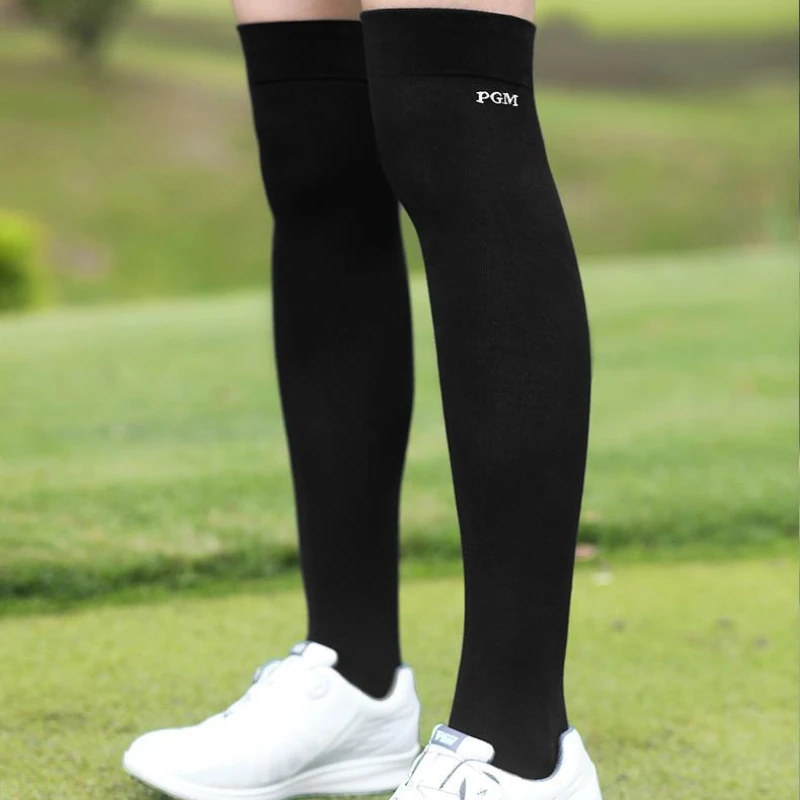 PGM Women Golf Socks Summer High Elastic Knee Socks Ladies Slim Fit and Thin Stockings with Thick Towel Bottom WZ015