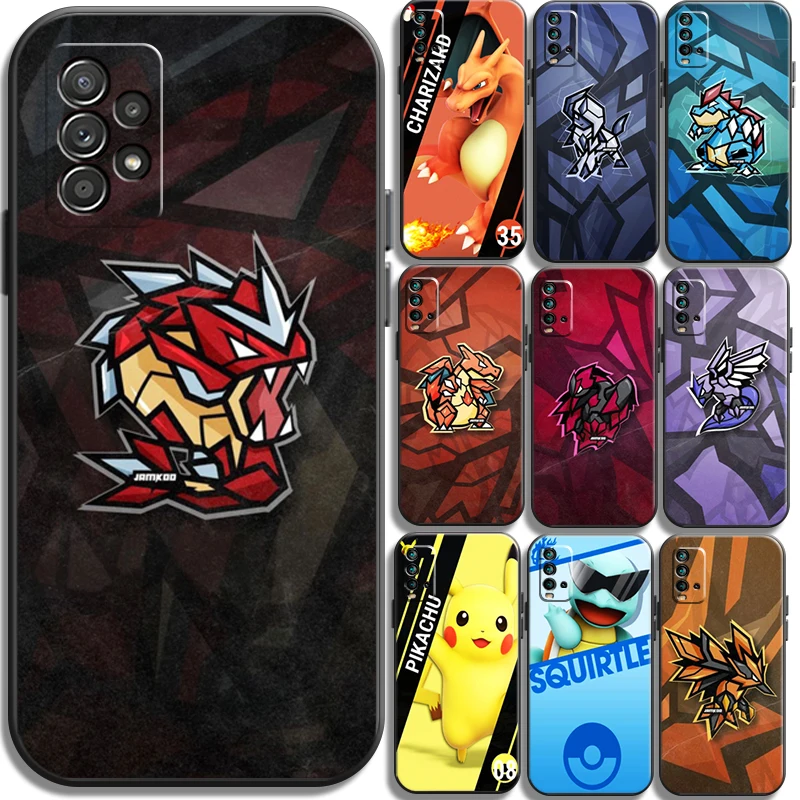 

Pokemon Pikachu Phone Cases For Xiaomi Redmi Note 10 10S 10 Pro POCO F3 GT X3 GT M3 Pro X3 NFC Soft TPU Funda Carcasa Coque