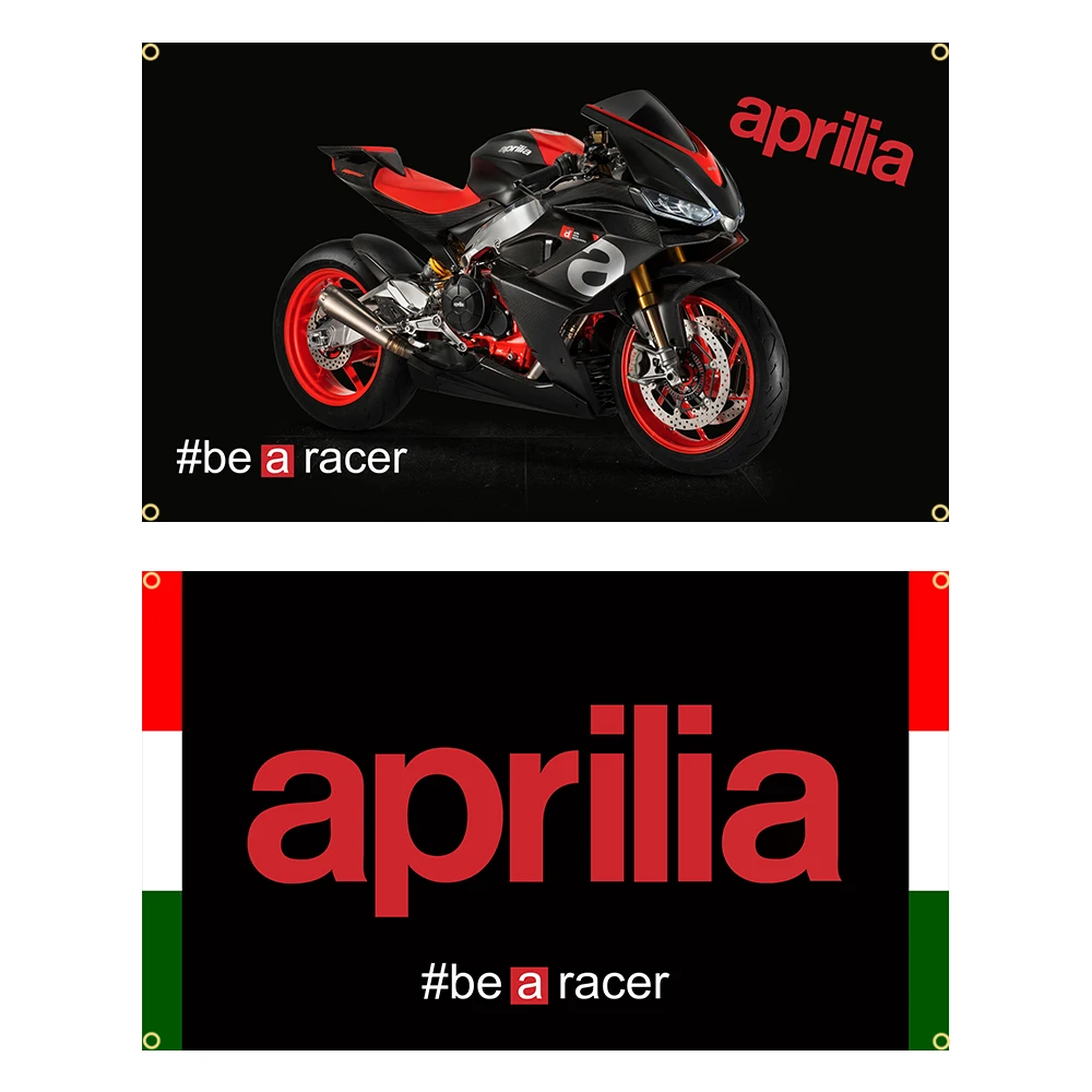 

90x150cm Aprilias Be A Racer Motorcycle Flag Polyester Printed Car Banner Garage or Outdoor For Decoration Tapestry