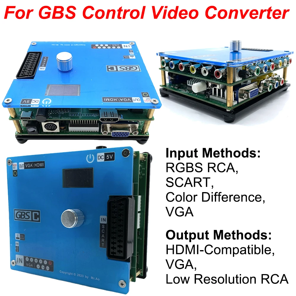 

GBS управление GBSC RGBS /Scart /Ypbpr сигнала в VGA /HDMI-совместимые Upscalers/видеоконвертеры платы для PS2 Ретро игровой консоли