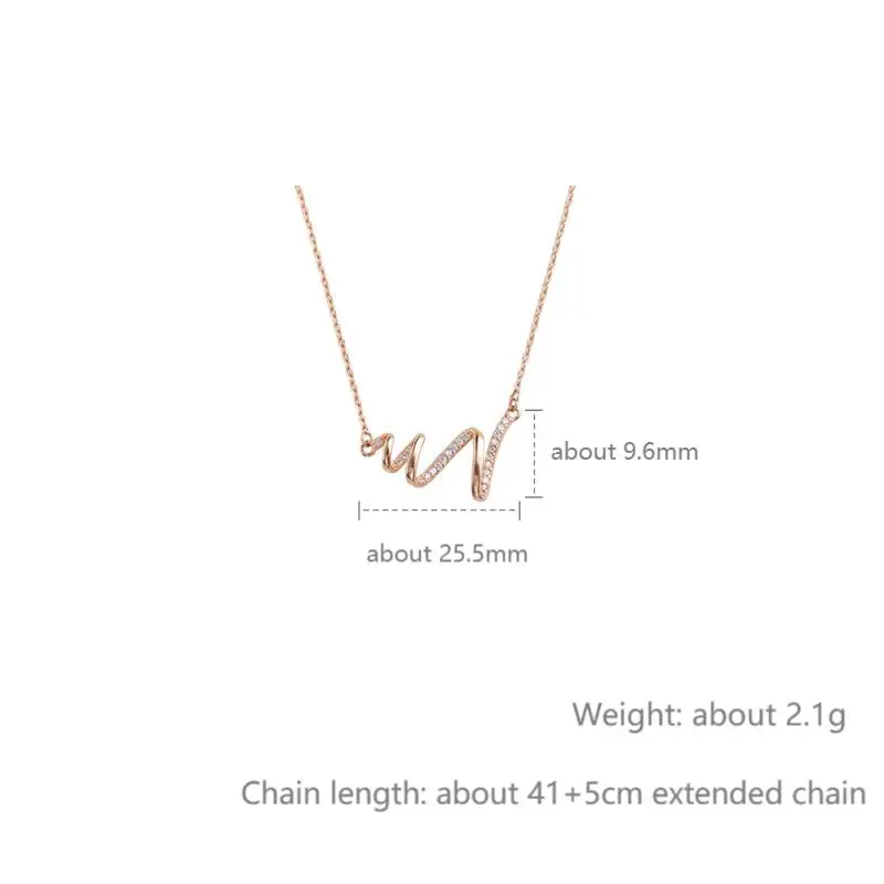 Deechy стерлингового серебра 925 пробы роскошная волнистая спираль циркон кубинская