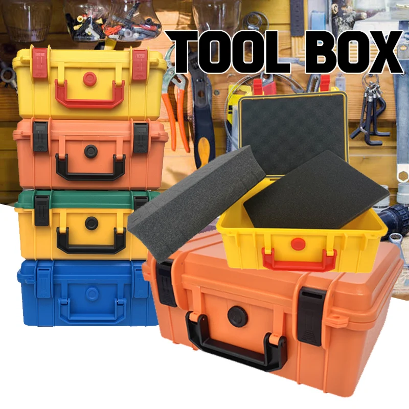 

Tool Box Abs Plastic Hard Case Organizer Safety Protector Waterproof Anti-Fall Toolbox Protable Equipment Instrument Case
