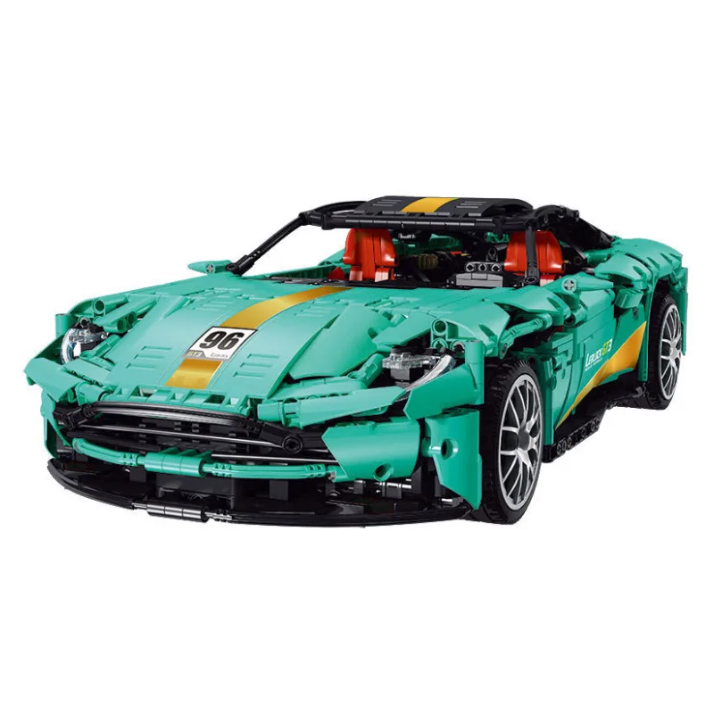 

Tiffany Blue DB11 18K K85 Super Sport Racing Car 1:10 Model Building Blocks Modular Bricks Technical Set Toys For Kids Boy