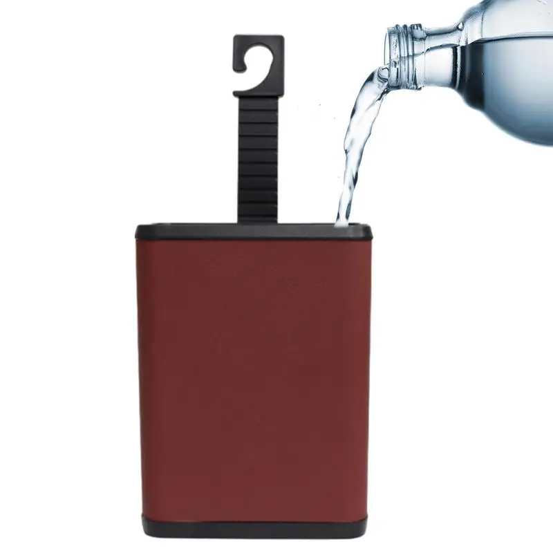 

Car Trash Can Small Garbage Bucket Automotive Garbage Cans Hook Design To Save Space With Strong Toughness Fits SUV Car Vessel