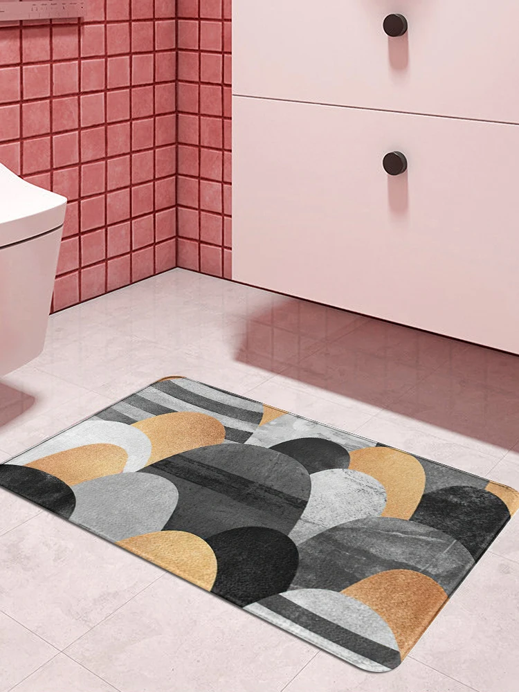 Темно-серые впитывающие дверные коврики с гальваническим рисунком |