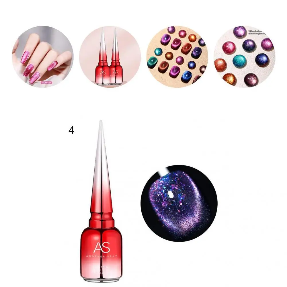 

15ml Delicate Sparkling Gel Nail Polish Reflective Glitter Gel Coat Smoothie Effect Nail Gel Polish Persistent for Lady