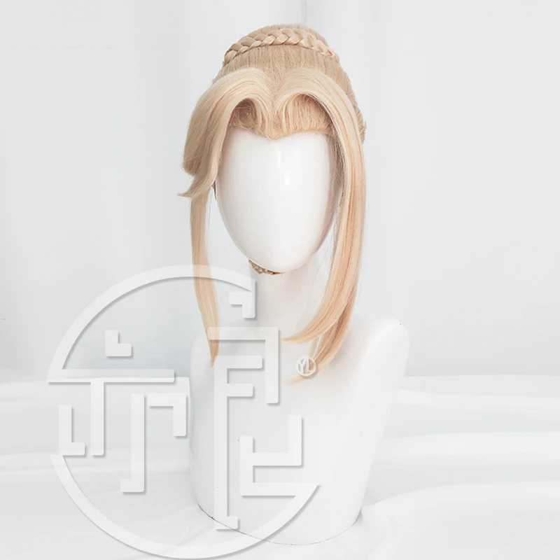 

Game King of Glory Charlotte Cosplay Wig Heat Resistant Synthetic Hair Women Party Role Play Wig + Free Wig Cap