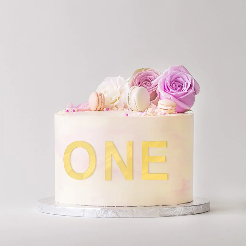 Золото акрил 26 шт. в больших количествах английские буквы украшение для торта