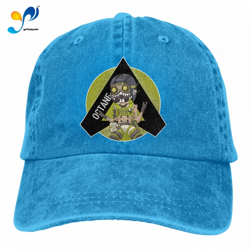 

Men Custom Breathable Hats Octane Apex Legends Fashion Baseball Cap Blue