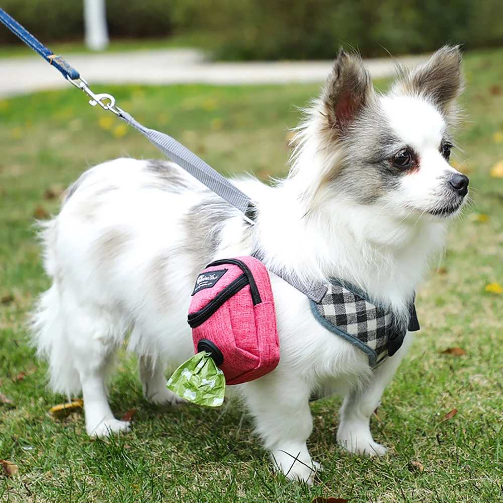 

Pet Poop Bag Package Dog Waste Bag Dispenser Portable Dog Food Water Key Carrying Bag Multifunctional Dog Walking Storage Bag