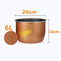 6l electric pressure cooker liner multicooker bowl liter non stick pan double spraythickening
