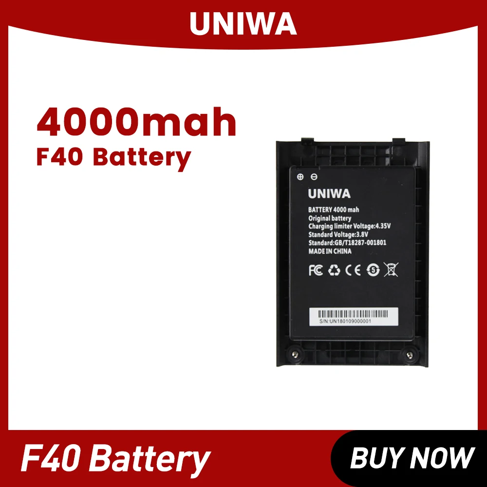 

UNIWA F40 Mobile Phone Battery 4000Mah