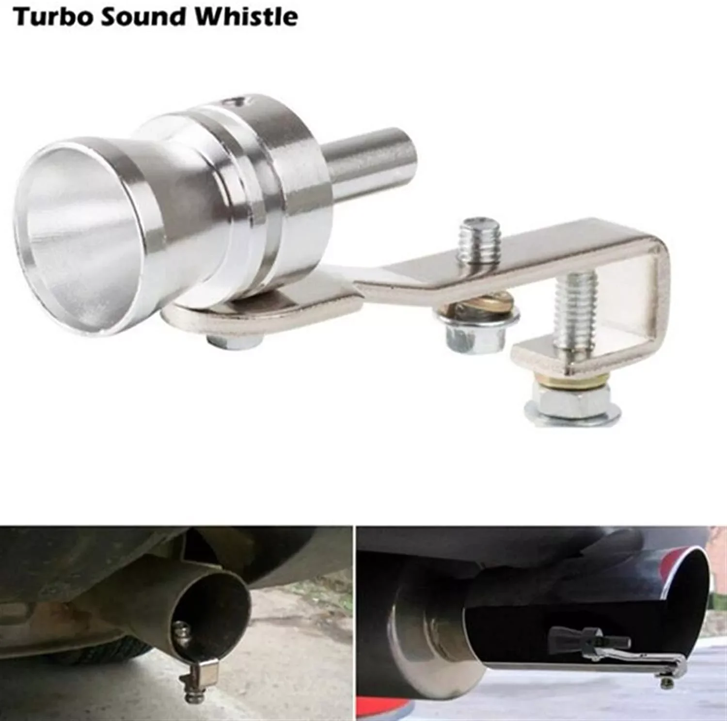 

AUTO PARTS Uinversal Motorbike Car Exhaust Fake Turbo Whistle Pipe Sound Muffler Blow Off Valve Universal Simulator Whistler Sil