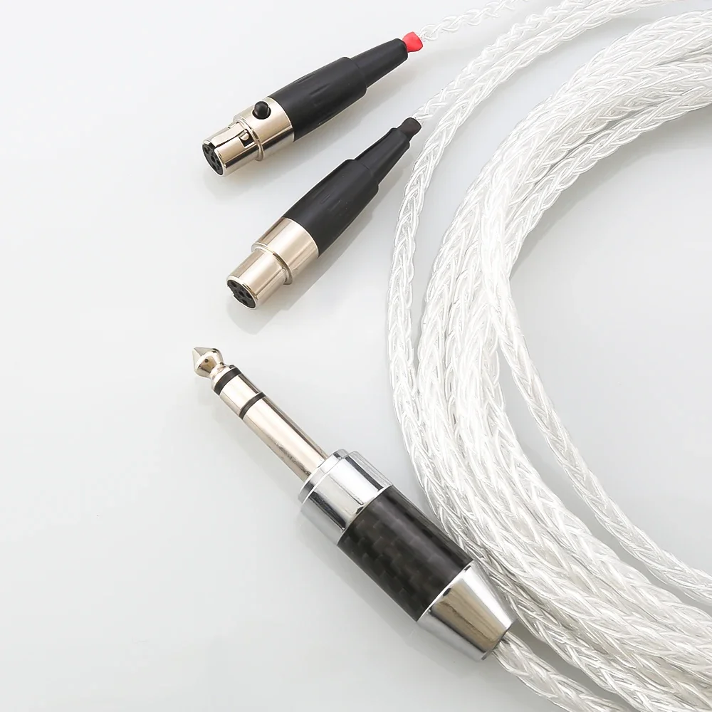 99% чистое серебро 8-жильный Hi-Fi-кабель 6 35 мм/4 4 мм/3 5 мм/2 мм 4-контактный