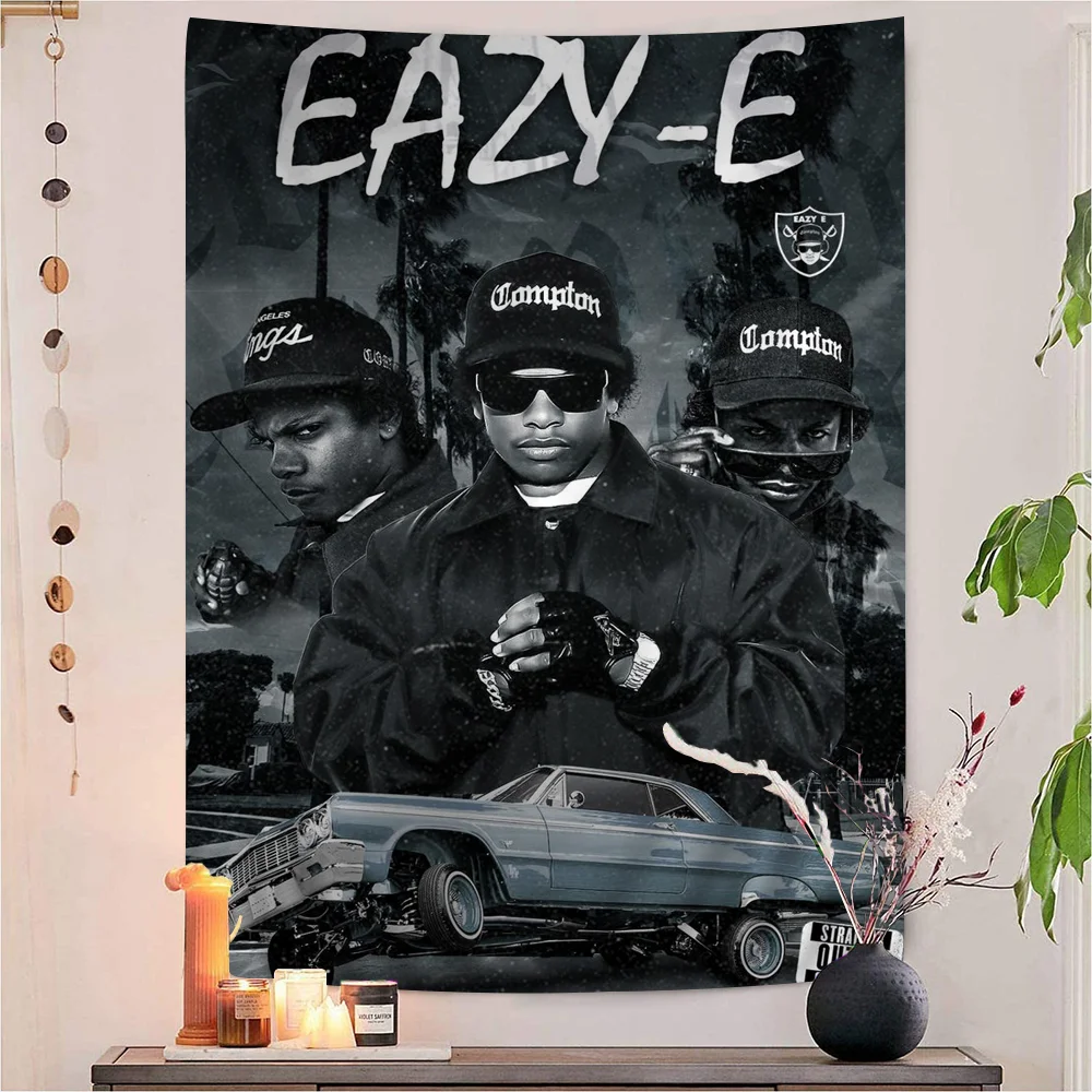Западное побережье хип-хоп раппер Eazy E аниме гобелен подвесной Таро хиппи