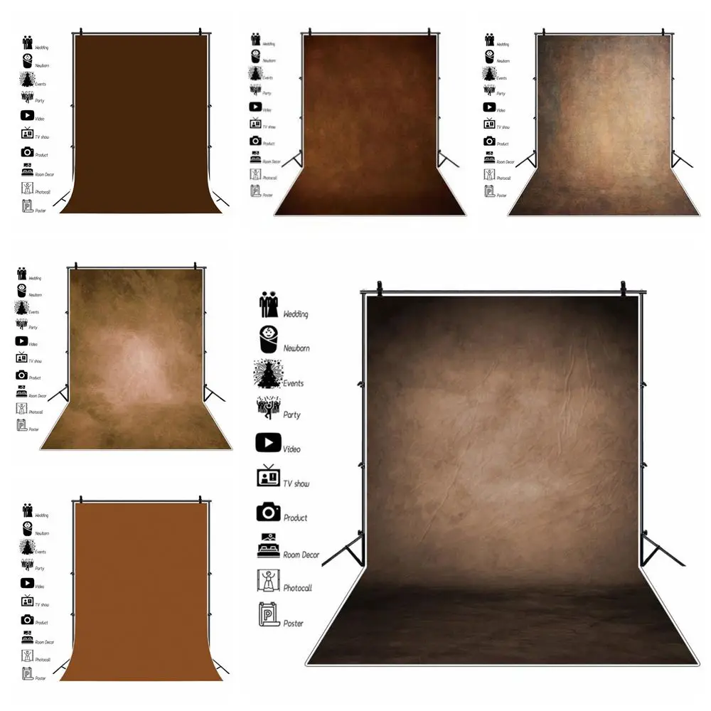 Коричневая абстрактная текстура сплошной цвет художественный портрет взрослые
